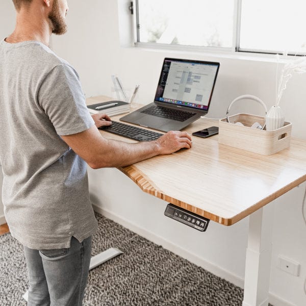 Almost Perfect Desky Dual Ergo Edge Sit Stand Desk - Image 10