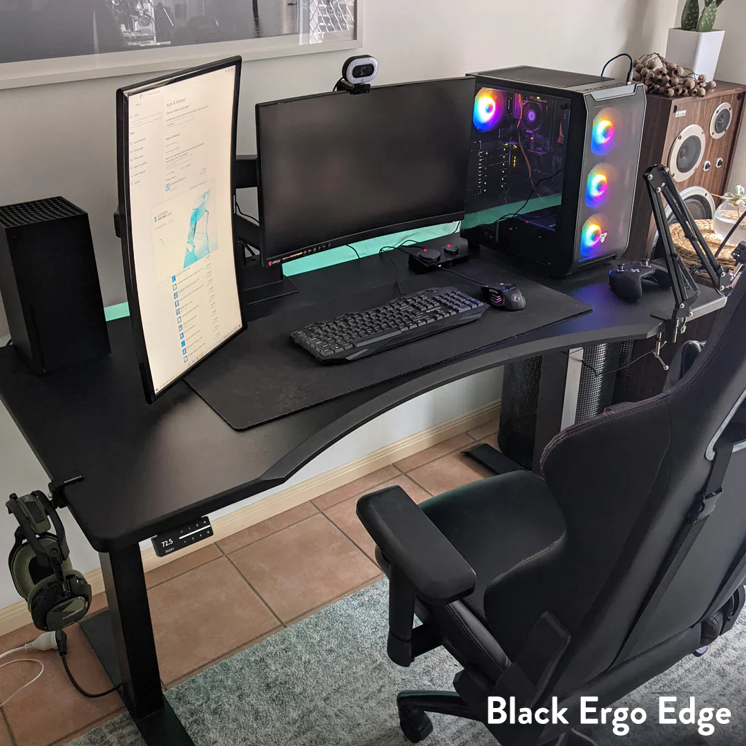 Almost Perfect Desky Dual Ergo Edge Sit Stand Desk - Image 4