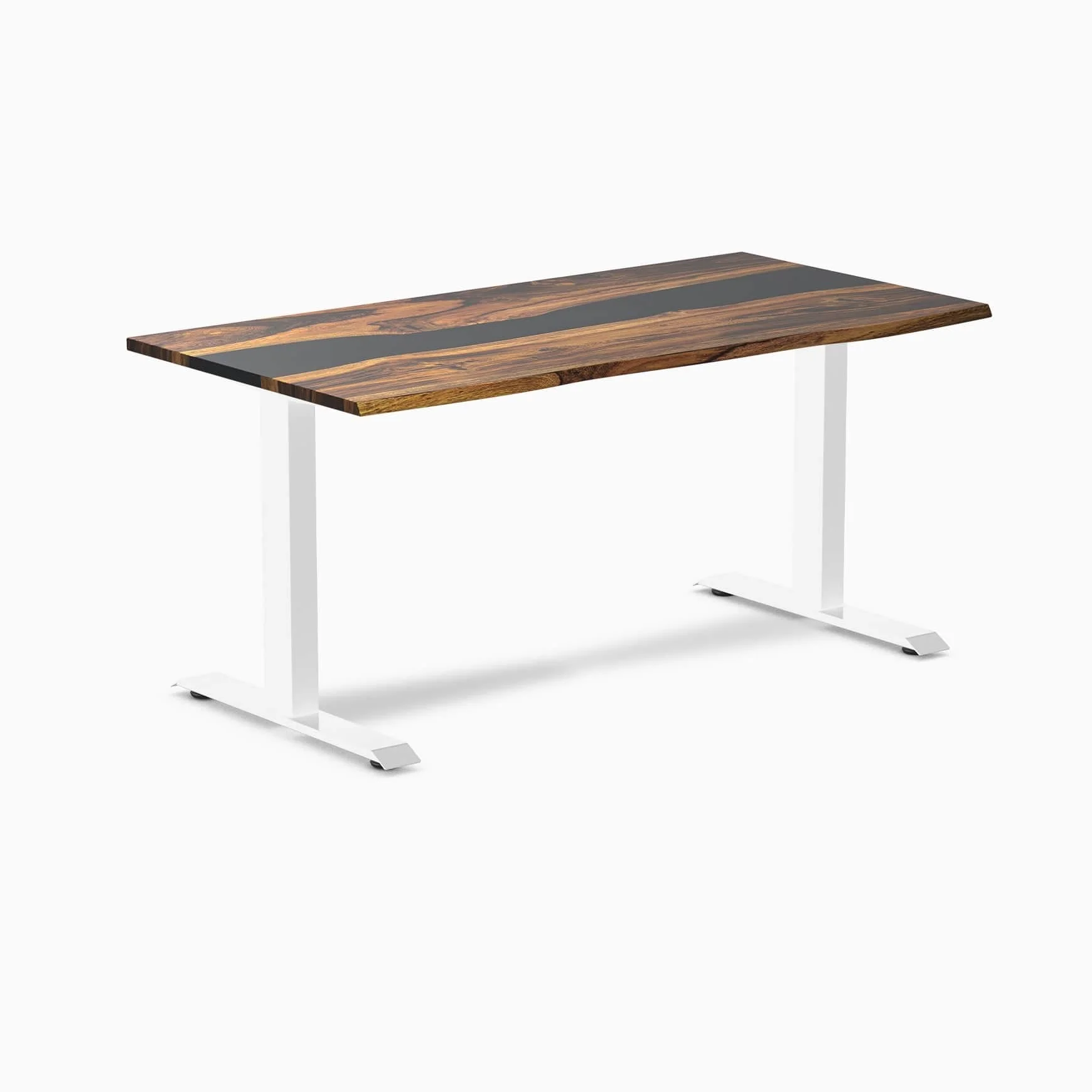 Almost Perfect Desky Dual Resin Hardwood Sit Stand Desk - Image 13