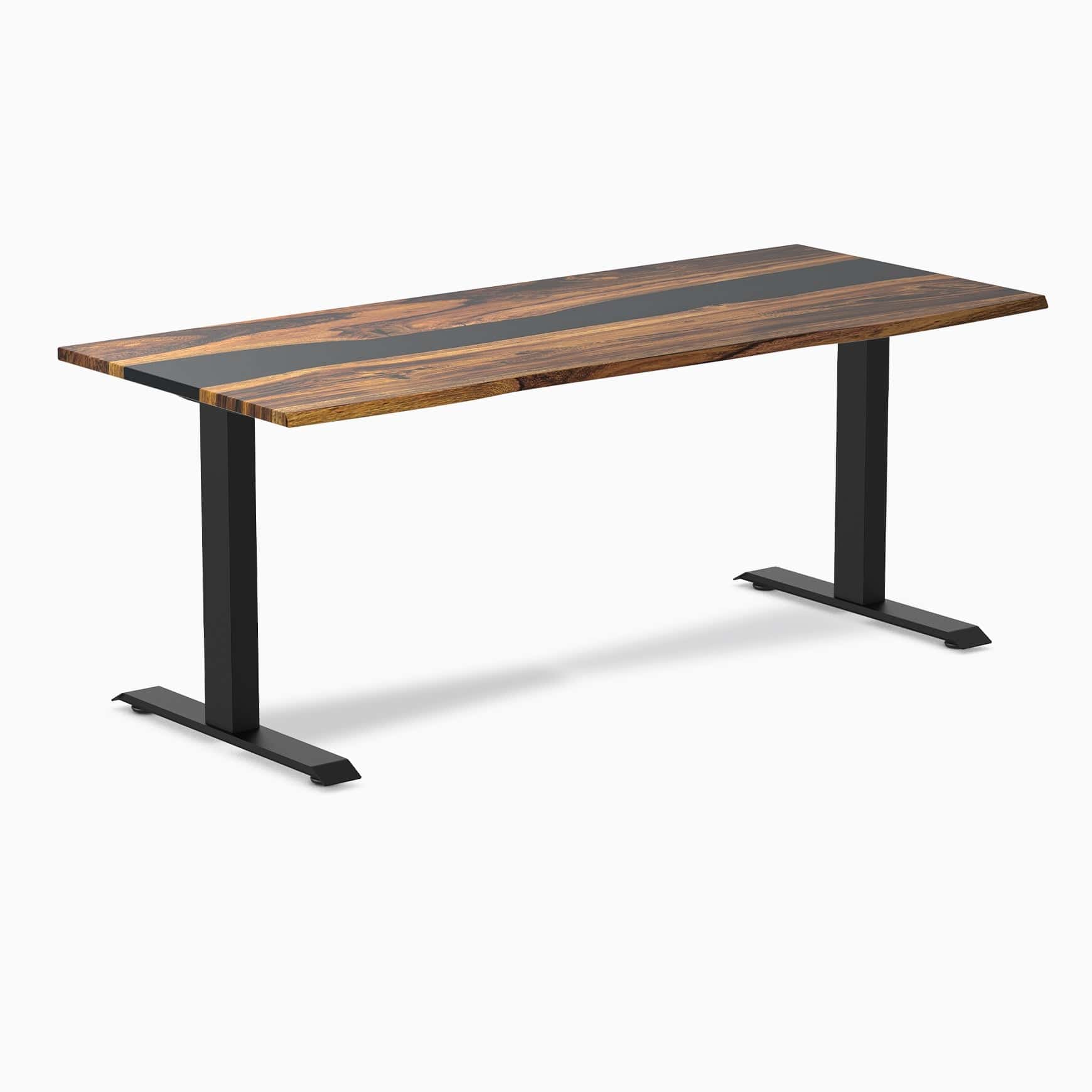Almost Perfect Desky Dual Resin Hardwood Sit Stand Desk - Image 15