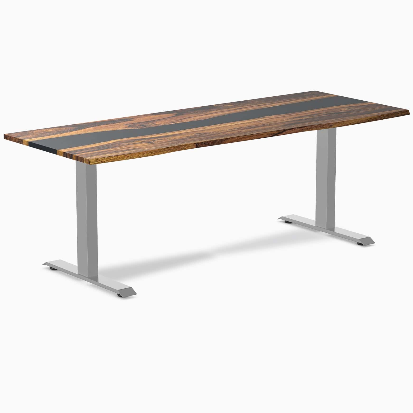 Almost Perfect Desky Dual Resin Hardwood Sit Stand Desk - Image 20