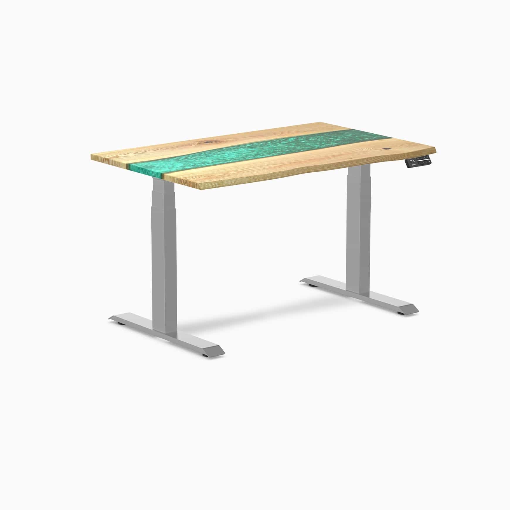 Almost Perfect Desky Dual Resin Hardwood Sit Stand Desk - Image 23