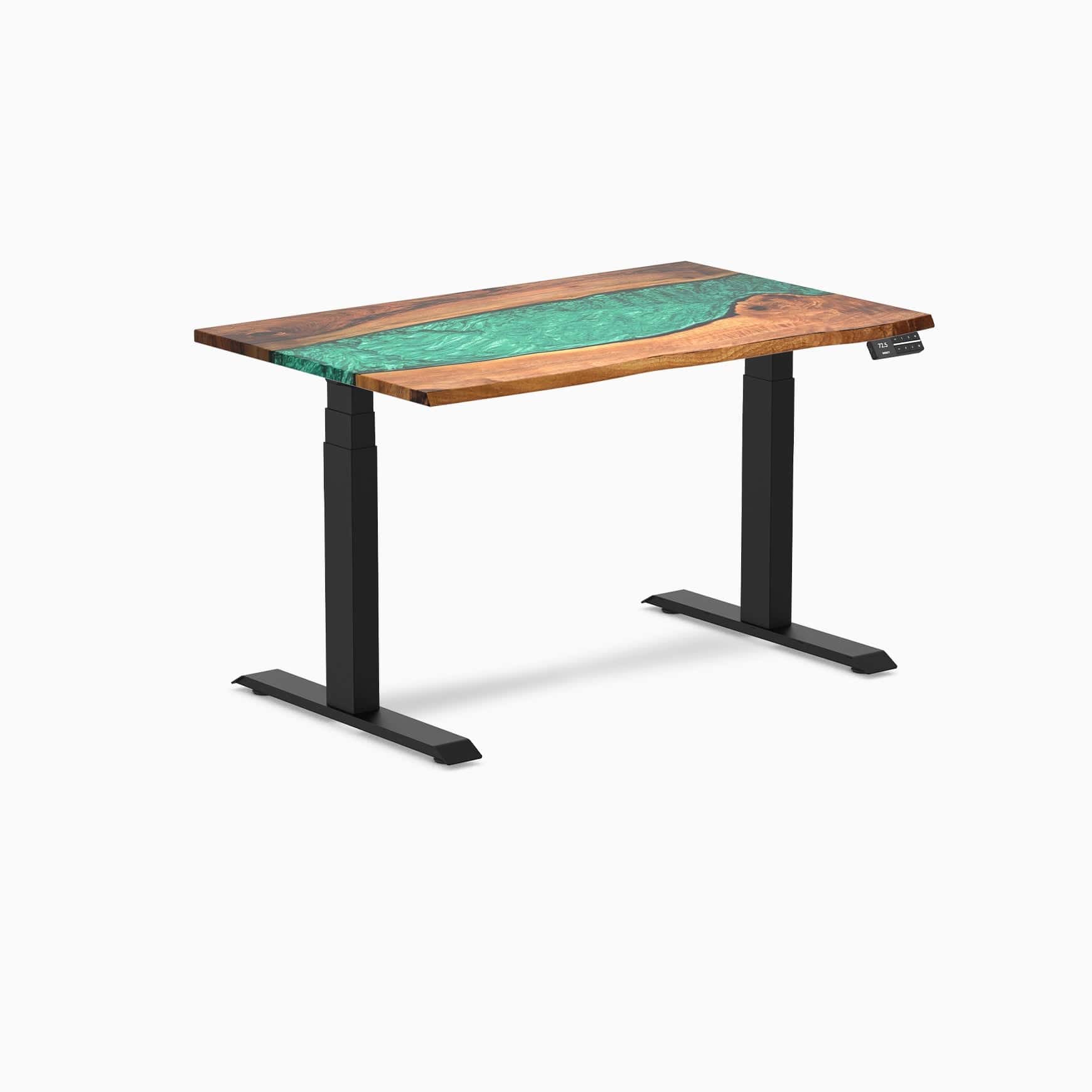 Almost Perfect Desky Dual Resin Hardwood Sit Stand Desk - Image 33