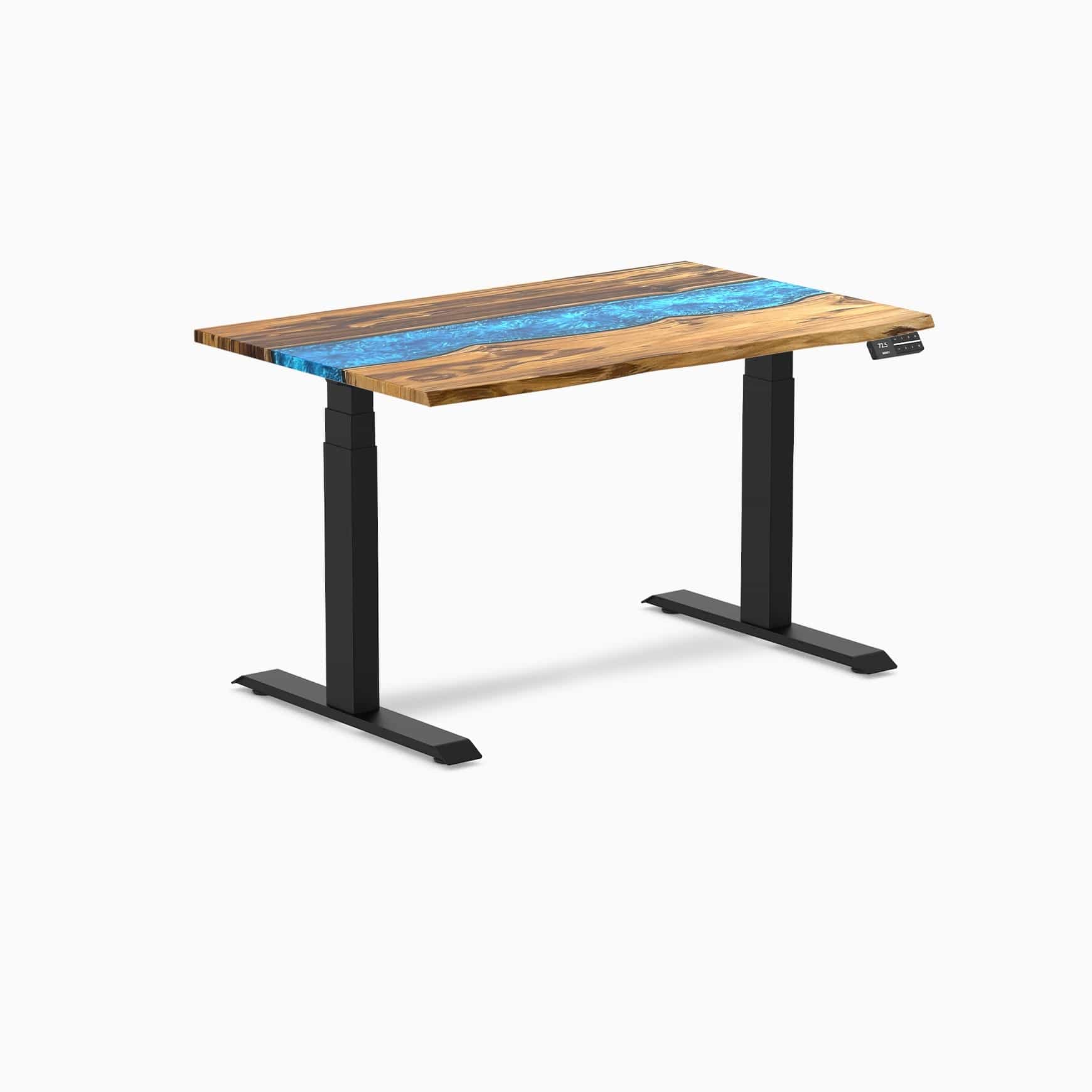 Almost Perfect Desky Dual Resin Hardwood Sit Stand Desk - Image 45