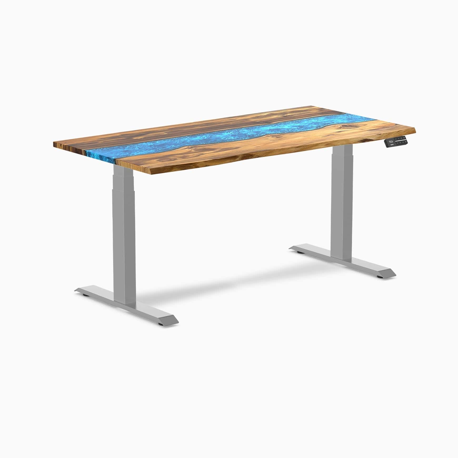 Almost Perfect Desky Dual Resin Hardwood Sit Stand Desk - Image 50
