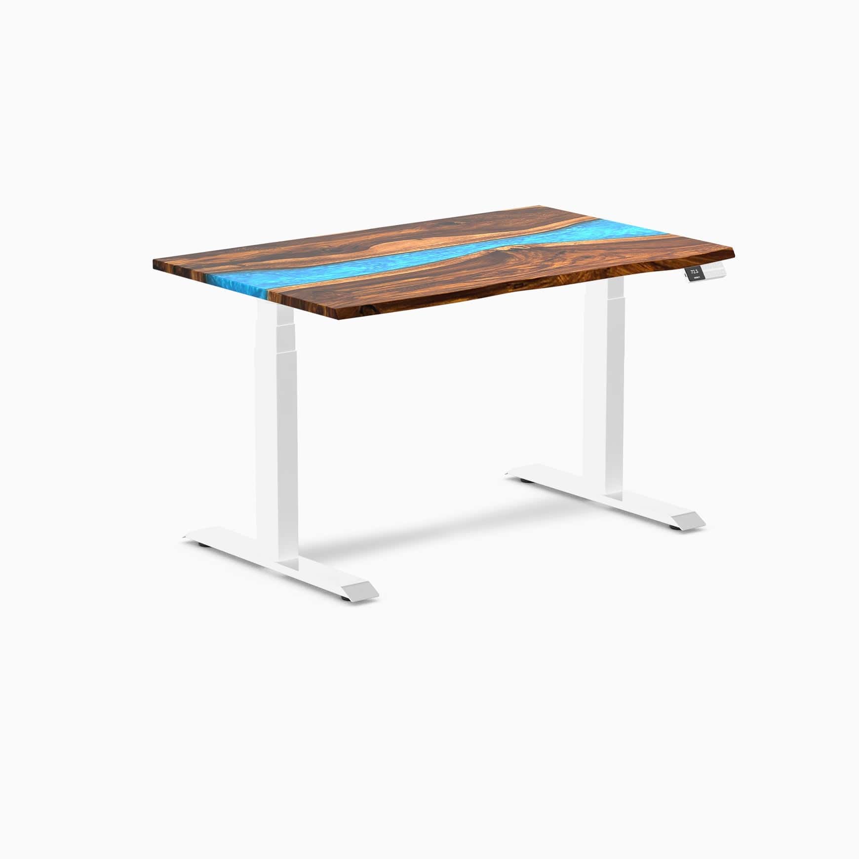 Almost Perfect Desky Dual Resin Hardwood Sit Stand Desk - Image 58