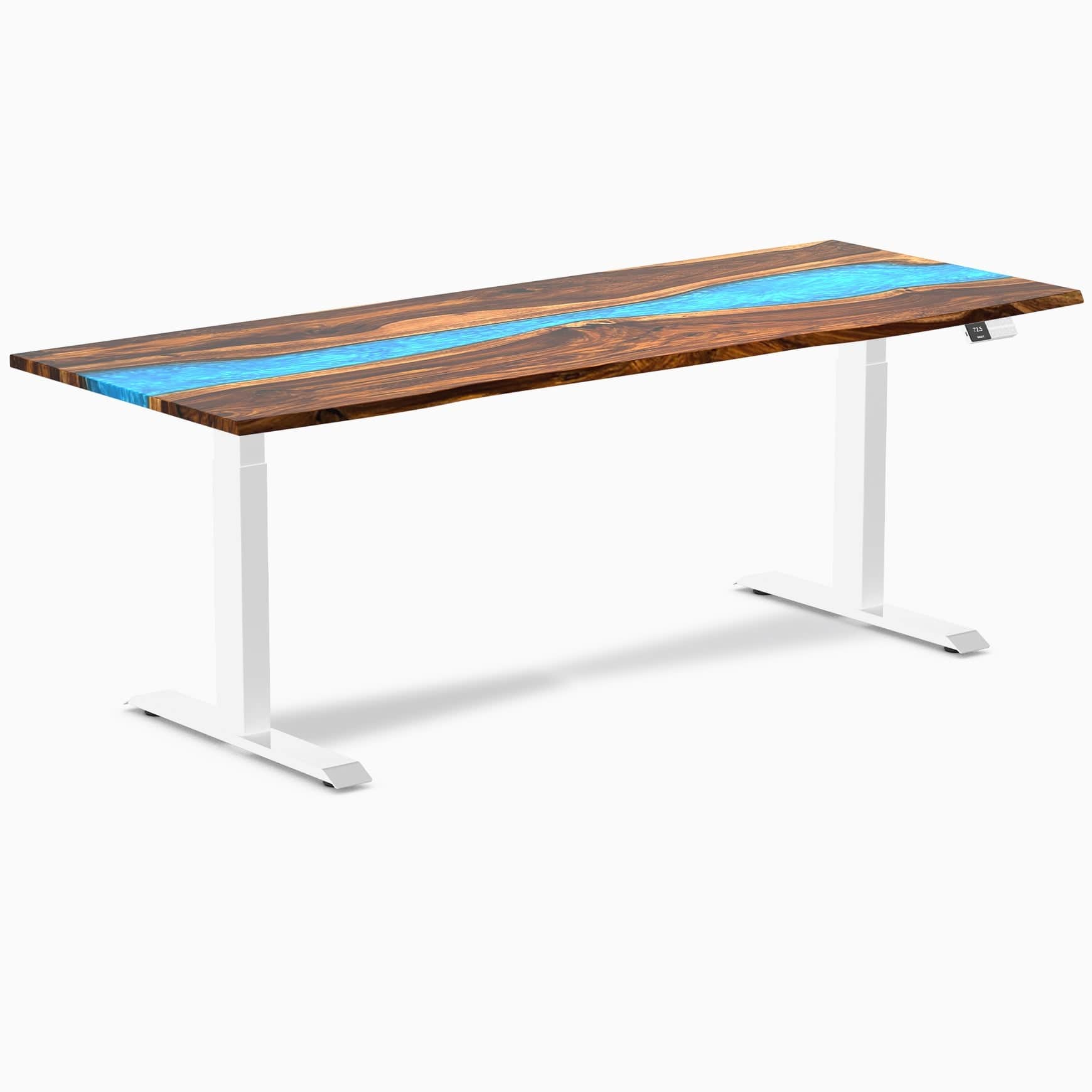 Almost Perfect Desky Dual Resin Hardwood Sit Stand Desk - Image 67