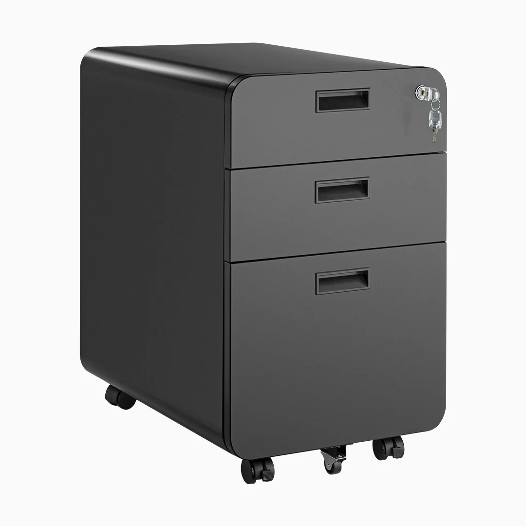 Desky 3 Drawer Mobile Filing Cabinet - Image 2