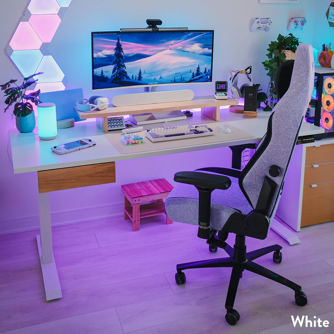 Desky Dual Melamine Sit Stand Desk - Image 17