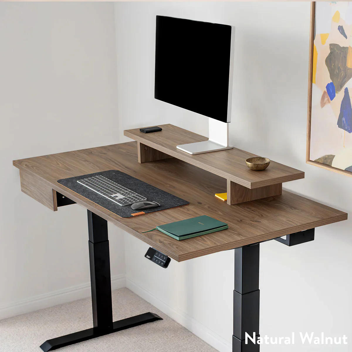 Desky Dual Melamine Sit Stand Desk - Image 4