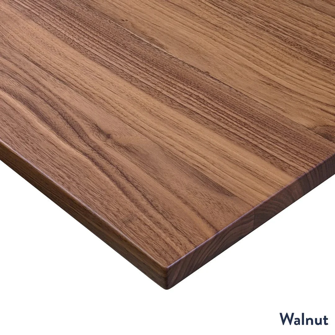 Desky Hardwood L-Shape Sit Stand Desk - Image 5