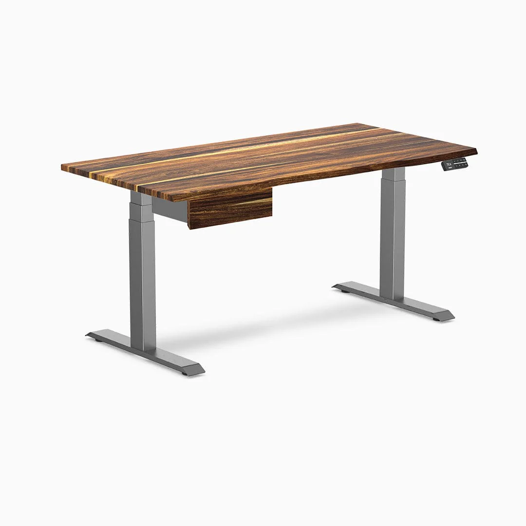 Desky Dual Hardwood Standing Desk With Drawer - Image 15