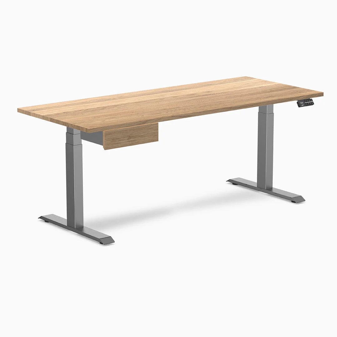 Desky Dual Hardwood Standing Desk With Drawer - Image 25