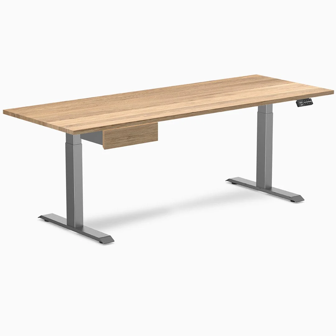 Desky Dual Hardwood Standing Desk With Drawer - Image 26