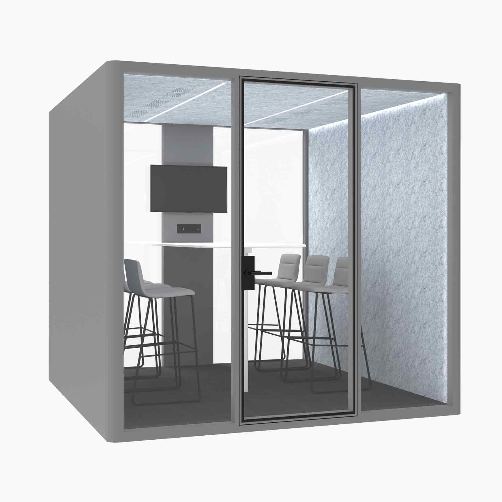 Hub Office Pod 6 Person Meeting Room Booth - Image 22