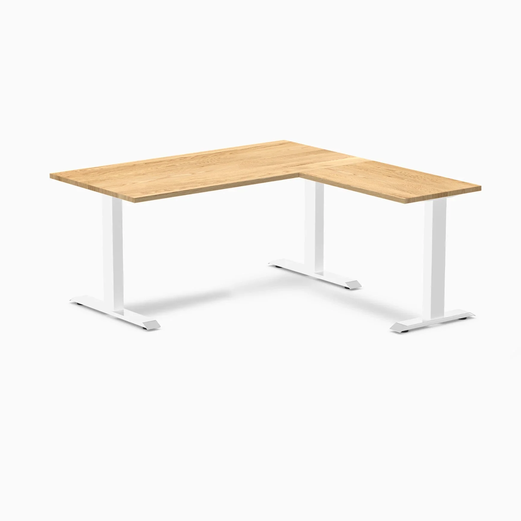 Desky Zero Hardwood L-Shape Office Desk - Image 80