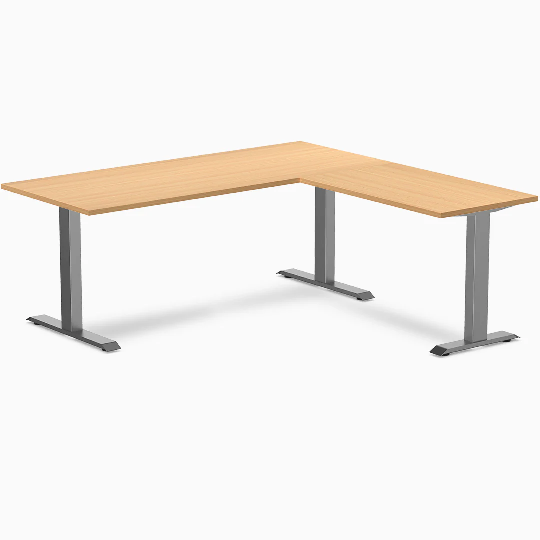Desky Zero Melamine L-Shape Office Desk - Image 46