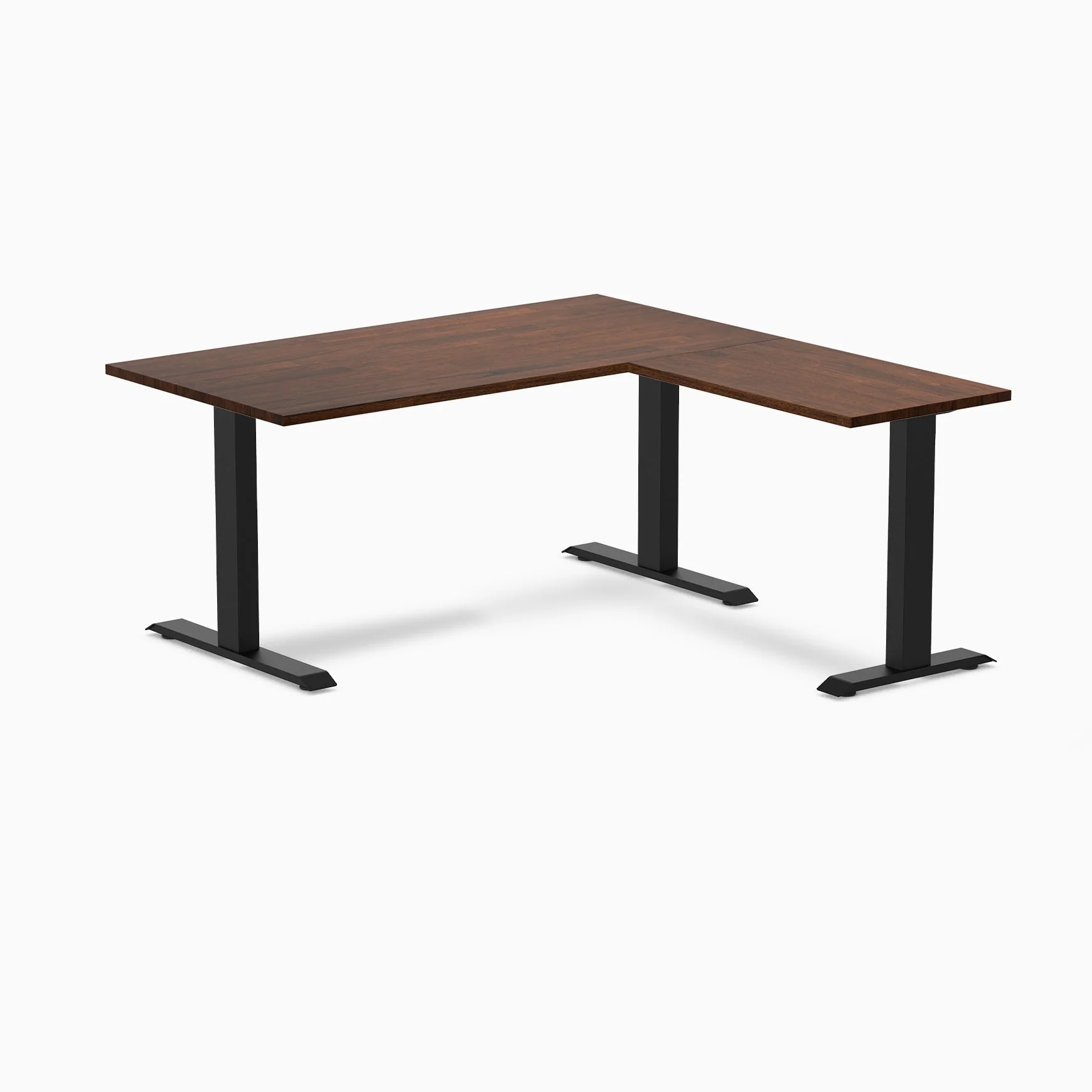 Desky Zero Rubberwood L-Shape Office Desk - Image 16