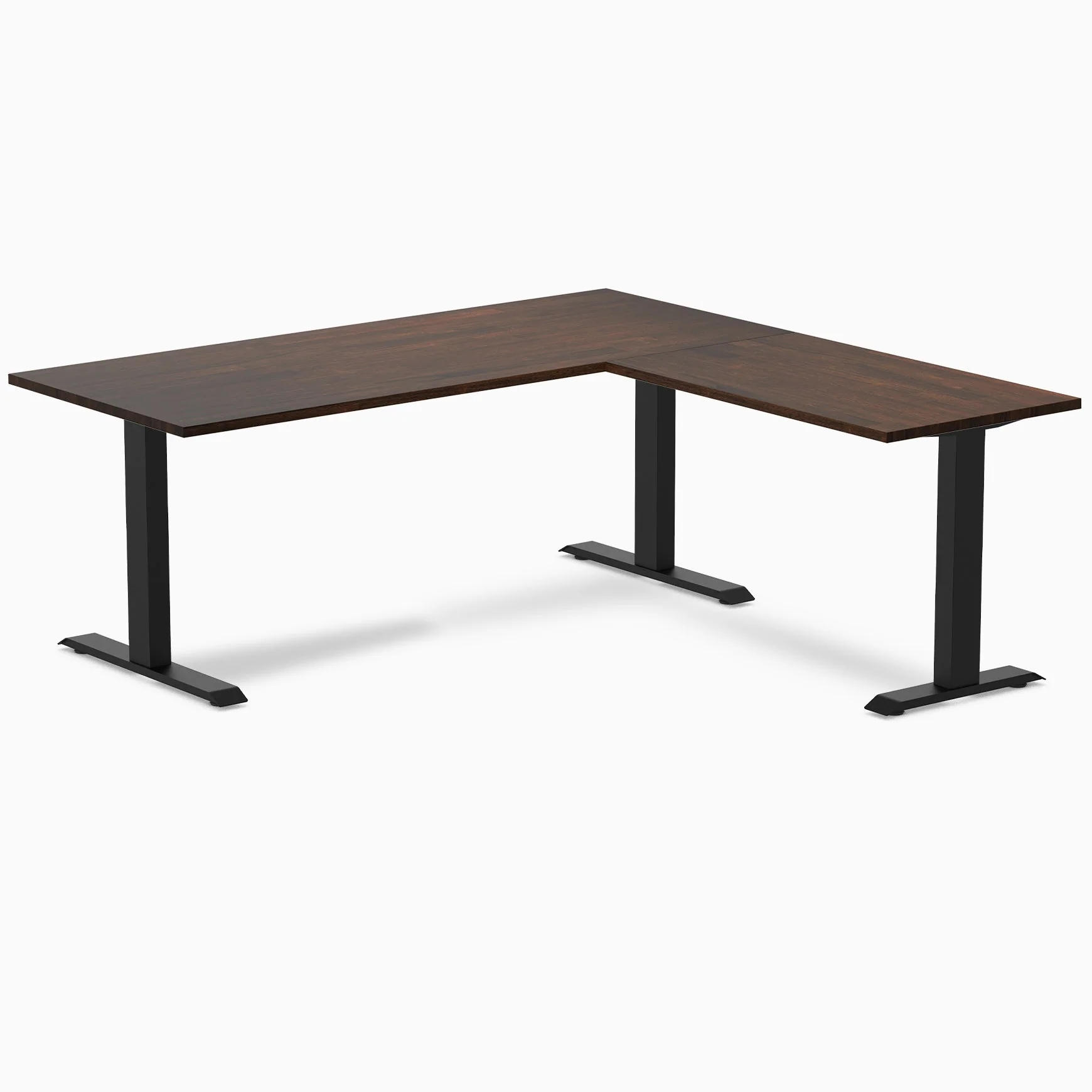 Desky Zero Rubberwood L-Shape Office Desk - Image 25