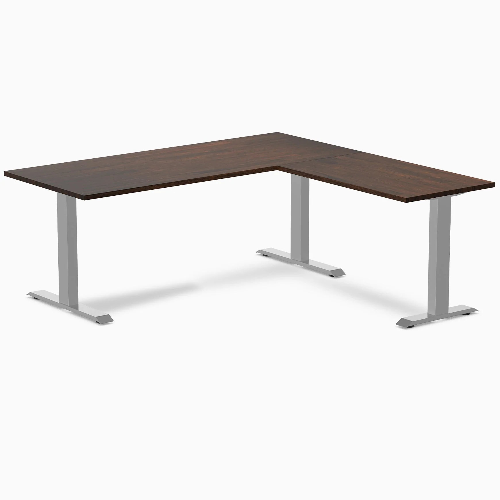Desky Zero Rubberwood L-Shape Office Desk - Image 27