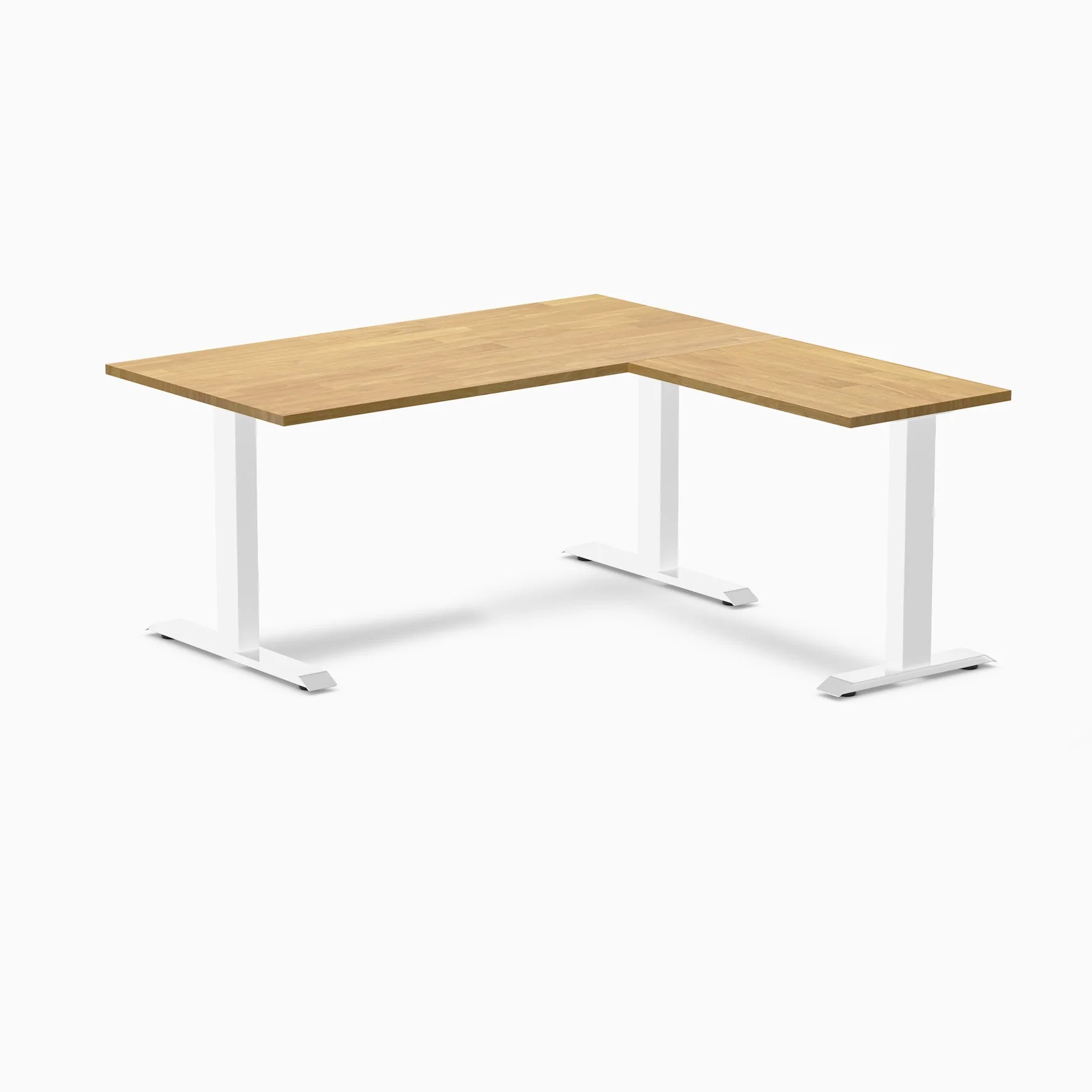 Desky Zero Rubberwood L-Shape Office Desk - Image 29