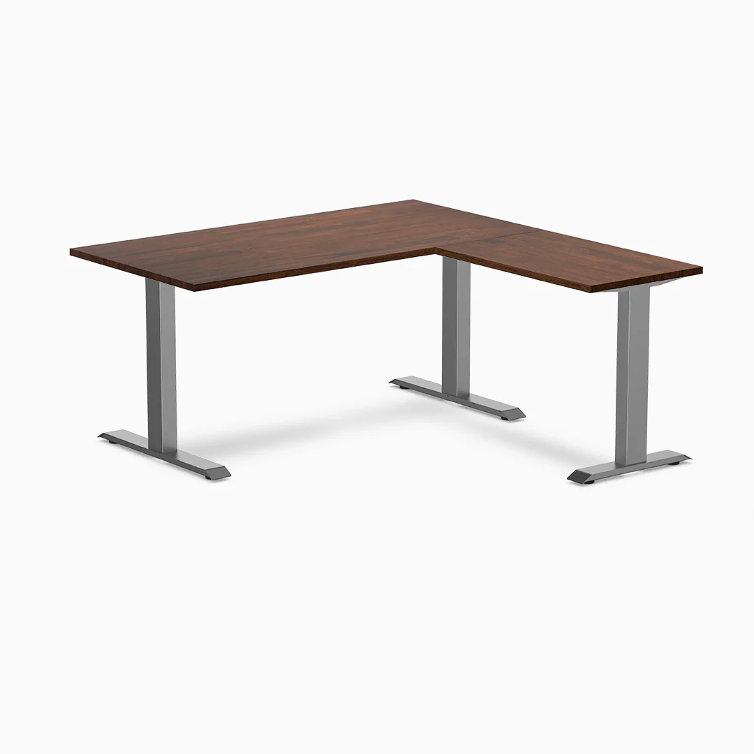 Desky Zero Rubberwood L-Shape Office Desk - Image 8
